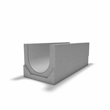 Лоток водоотводный бетонный тип 1 без уклона ЛВБ Optima 150 №0/1